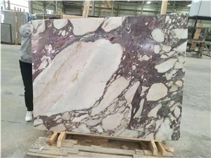 Italy Carrara Purple Marble Polished Wall Cladding Tiles